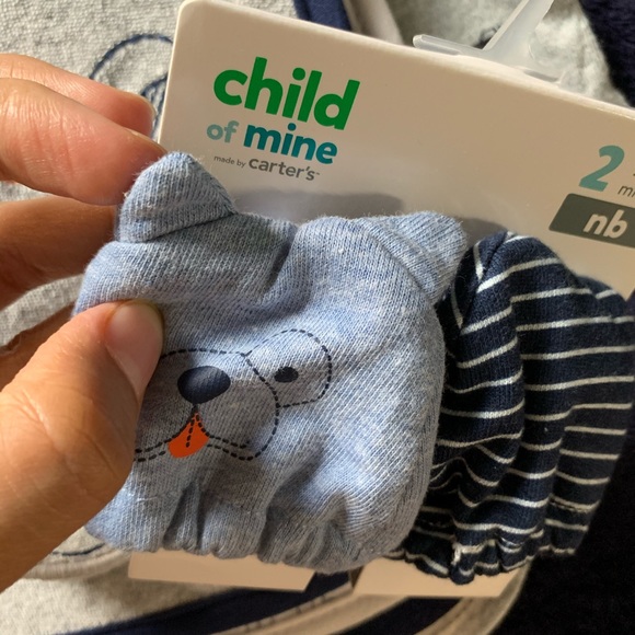 Little brother onesie set with mittens and bibs - Picture 5 of 6